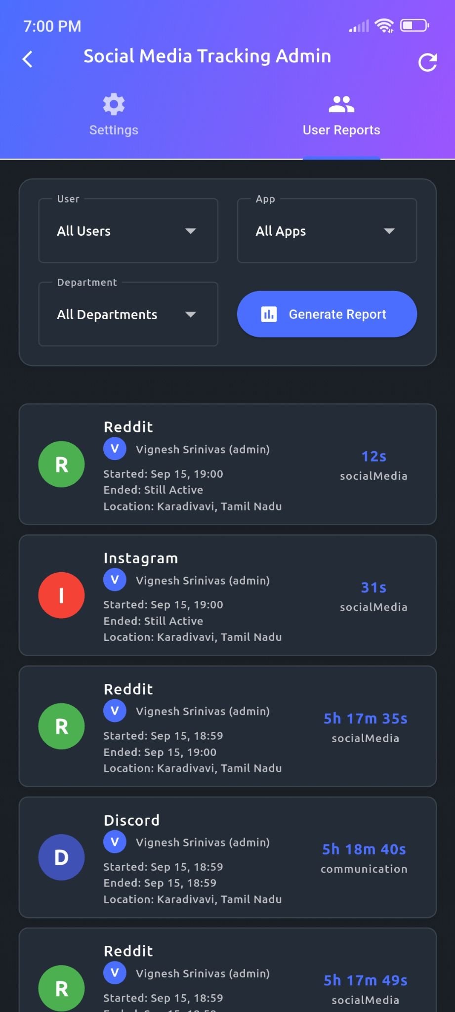 Advanced Settings